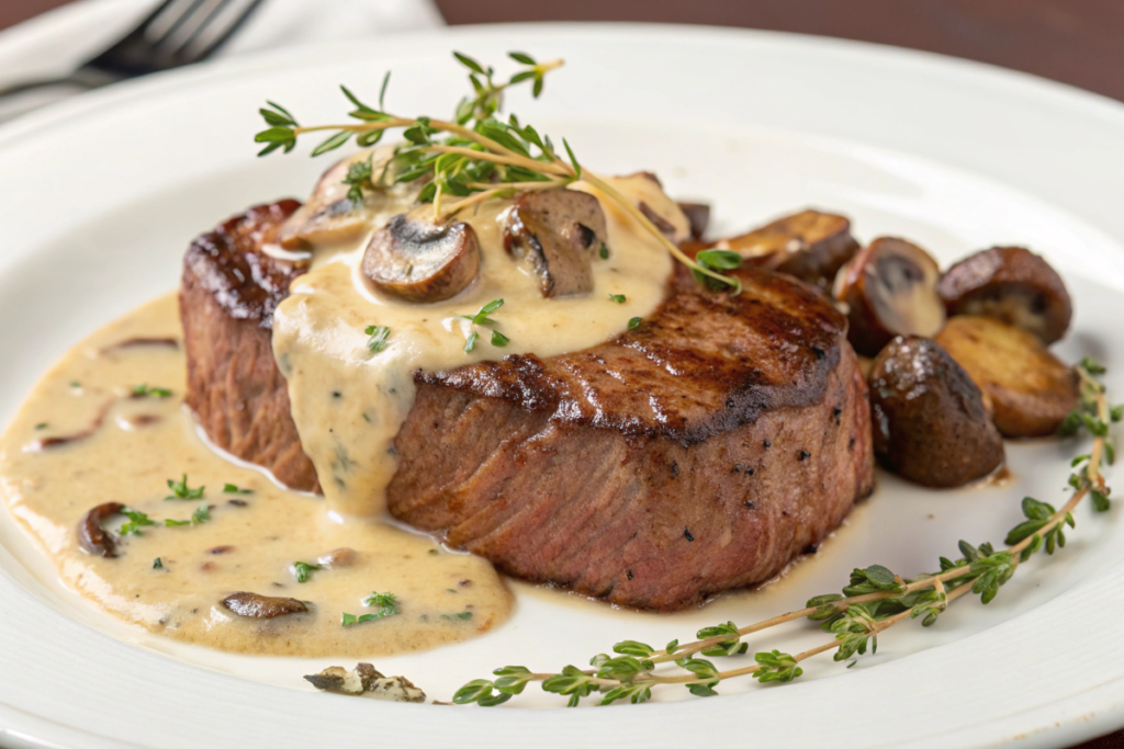 Creamy Mushroom Sauce for Steak