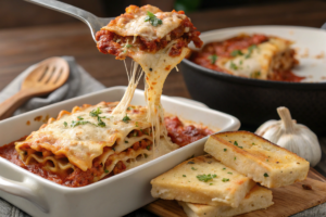 A fun, simple twist on classic lasagna using bow tie pasta – perfect for a quick weeknight dinner!