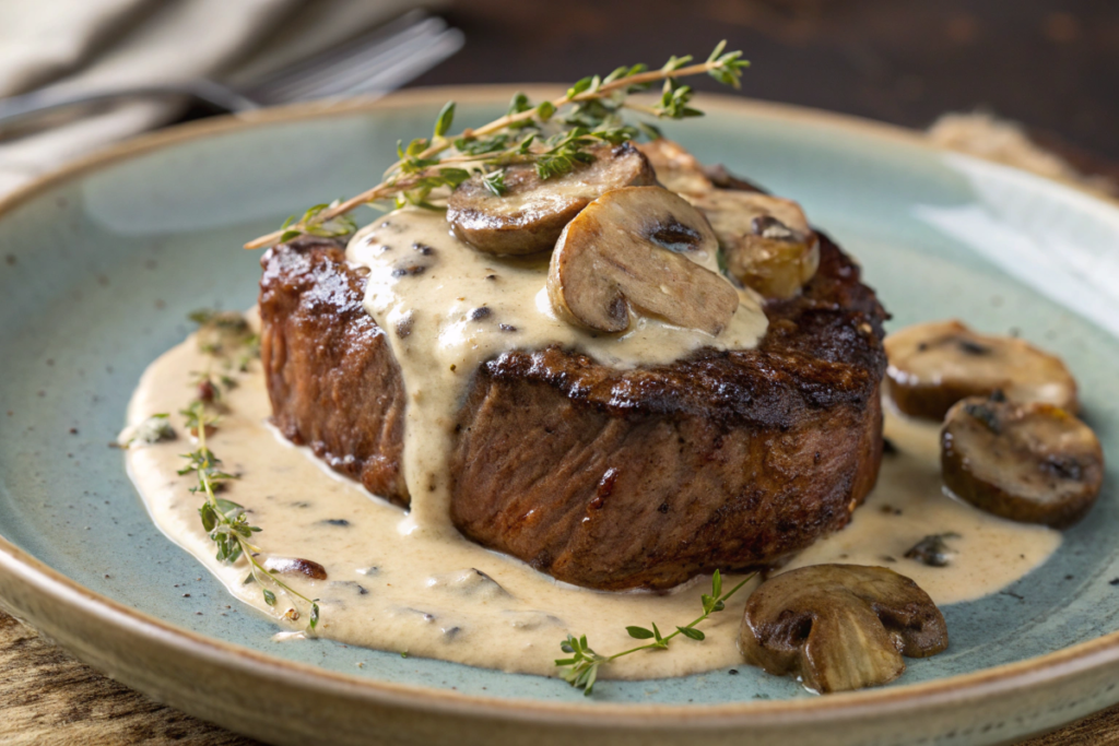  Creamy Mushroom Sauce for Steak