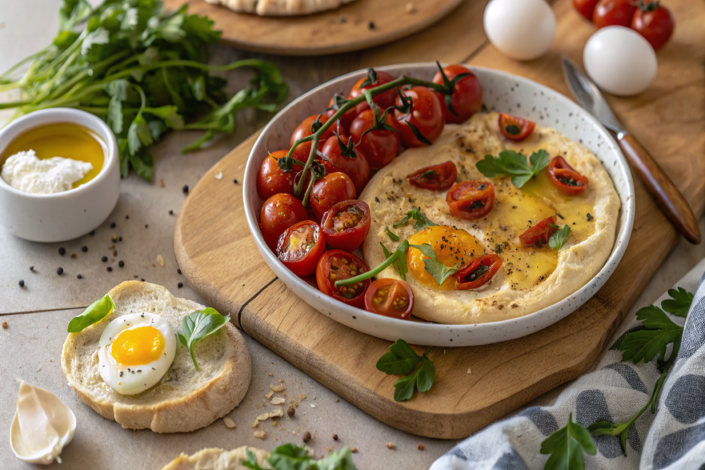 Poached Eggs with Roasted Tomatoes: A Delicious 30-Minute Meal