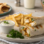 Cheesy Garlic Chicken Wraps